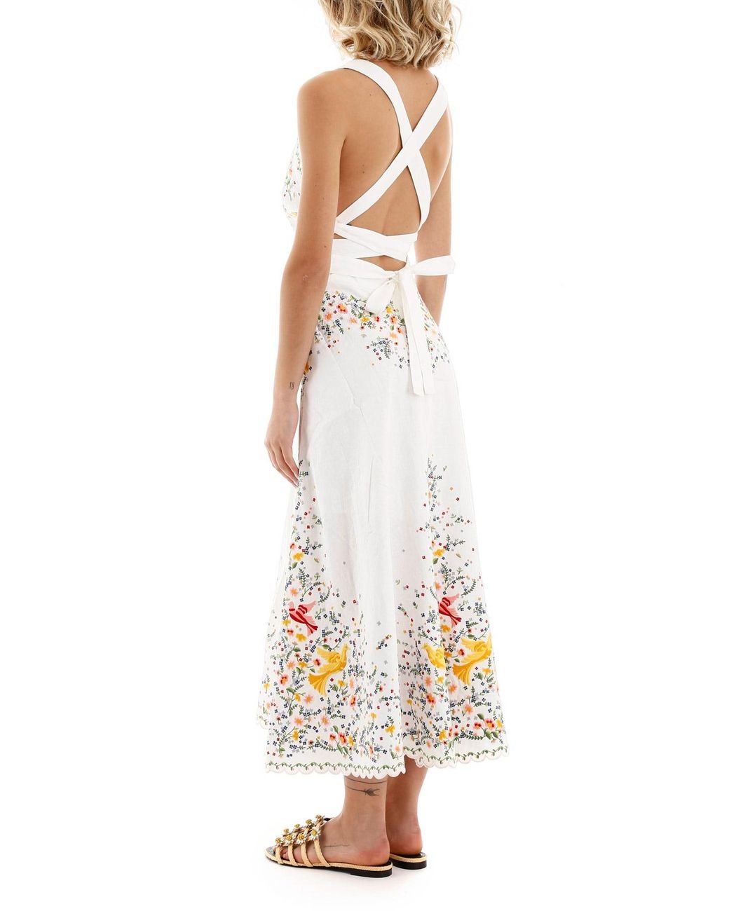 carnaby embroidered bird dress