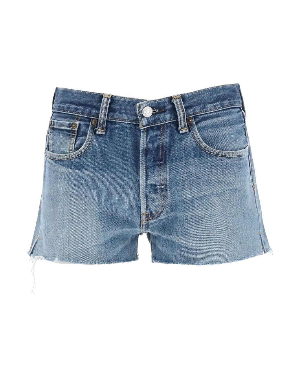 RE/DONE Levi's Denim Shorts in Indigo 