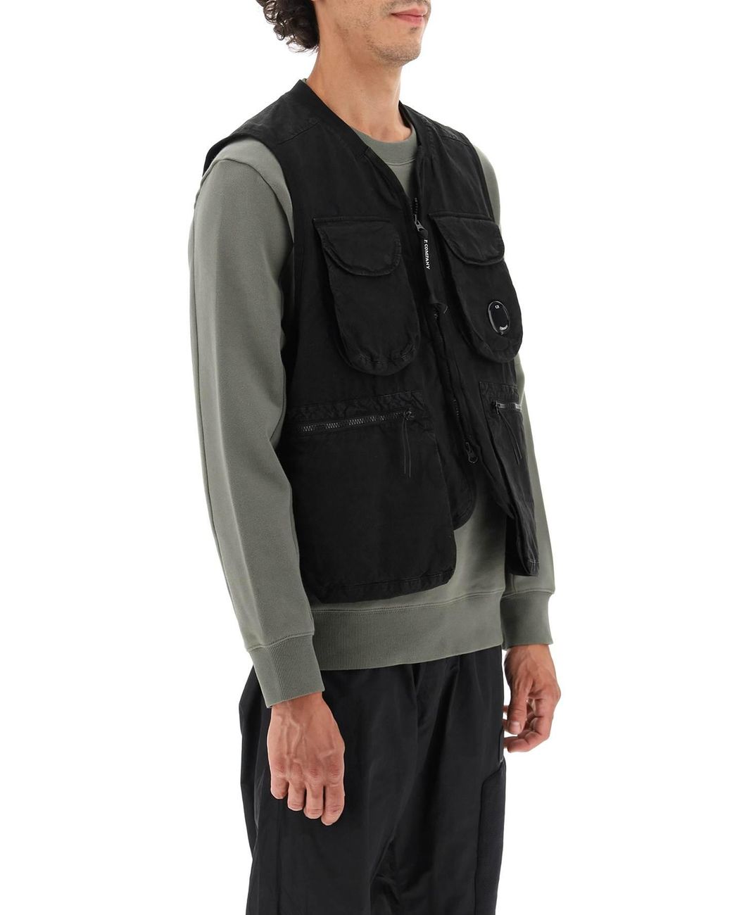 C.P. Company Cotton Cp Company Ba-tic Vest in Black for Men - Save 31% |  Lyst Australia