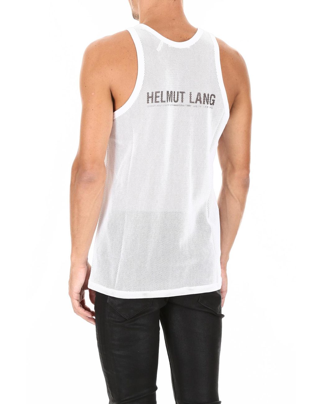 Helmut Lang Mesh Tank Top in White for Men | Lyst Canada