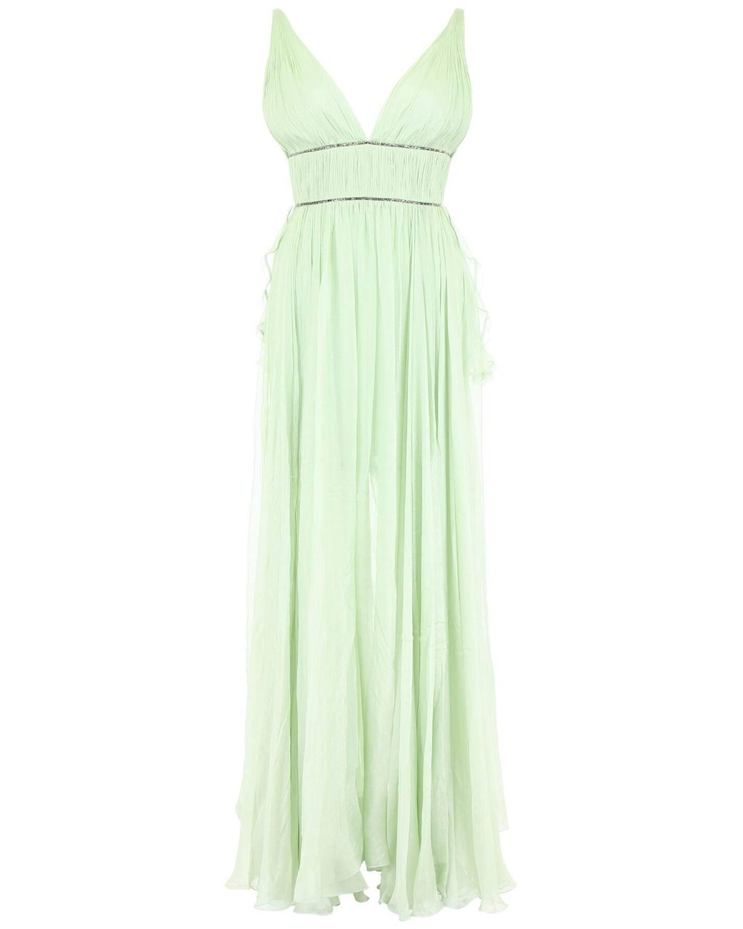 Maria Lucia Hohan Sage Silk And Crystal Dress in Green - Save 50% - Lyst