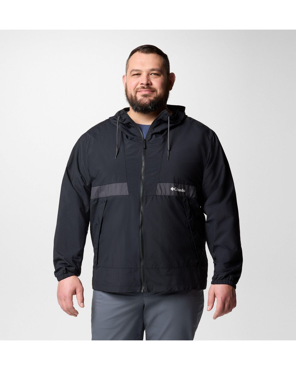 Columbia S Spire Valley Hooded Windbreaker In Blue For Men Lyst UK columbia-s-spire-valley-hooded-windbreaker-in-blue-for-men-lyst-uk