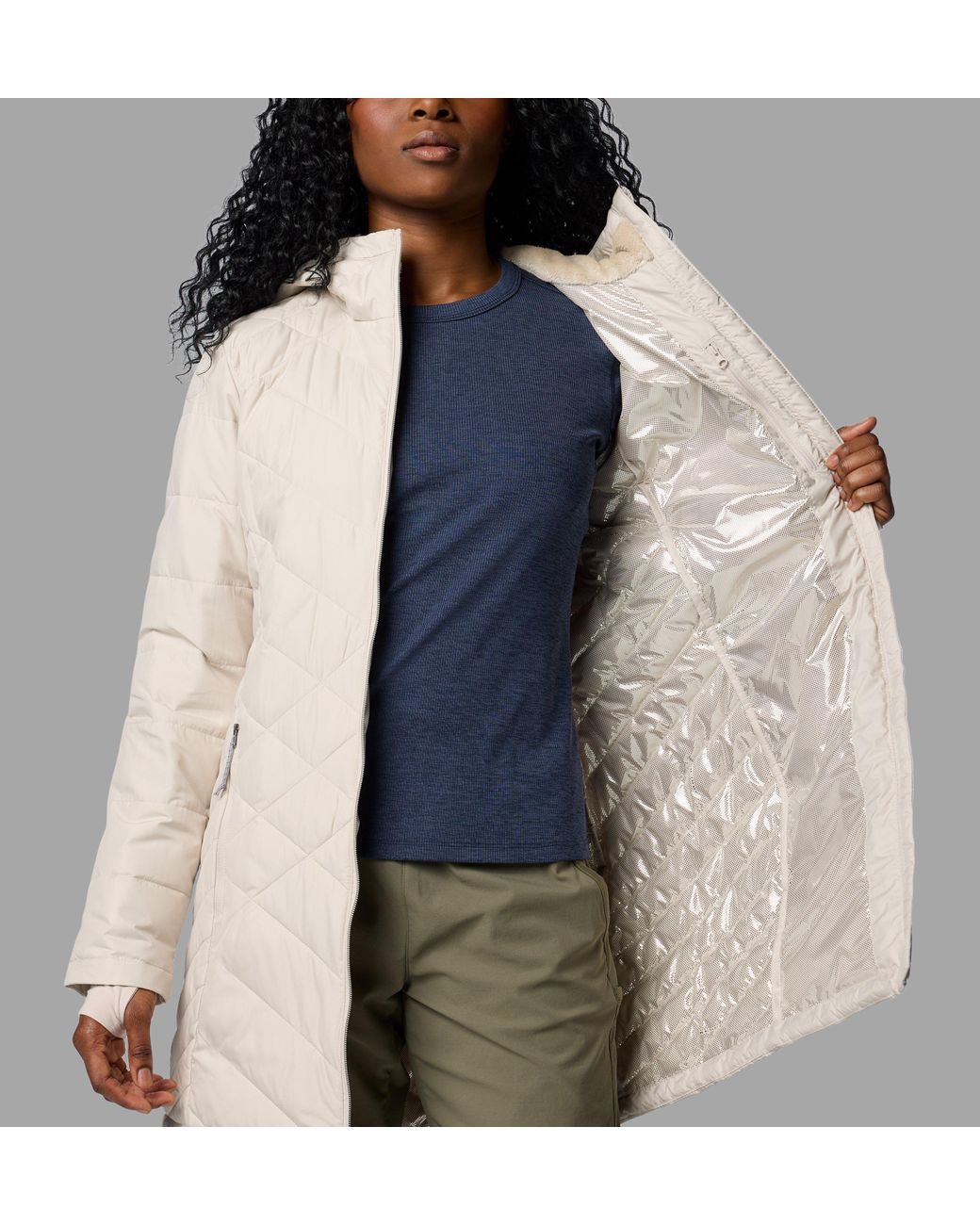 Columbia Natural S Heavenly Long Hooded Puffer Jacket