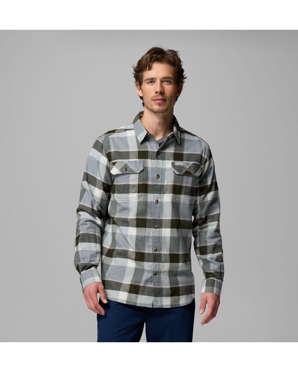 Columbia Green S Flare Gun Stretch Flannel for men