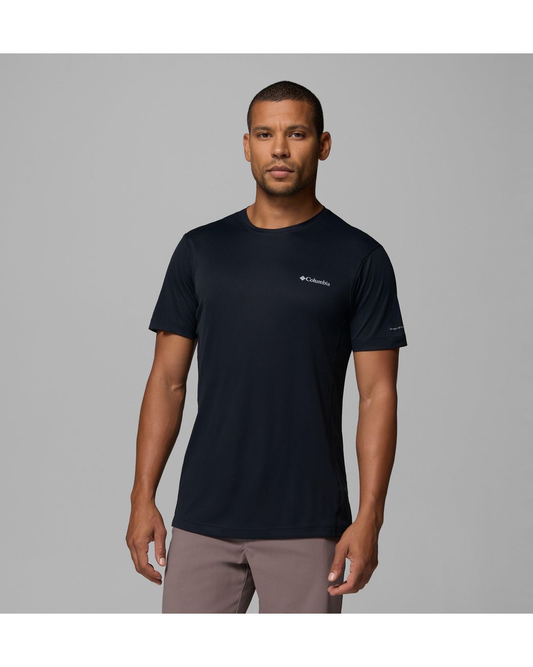 Columbia Black Zero Rules Light Short Sleeve Crew for men
