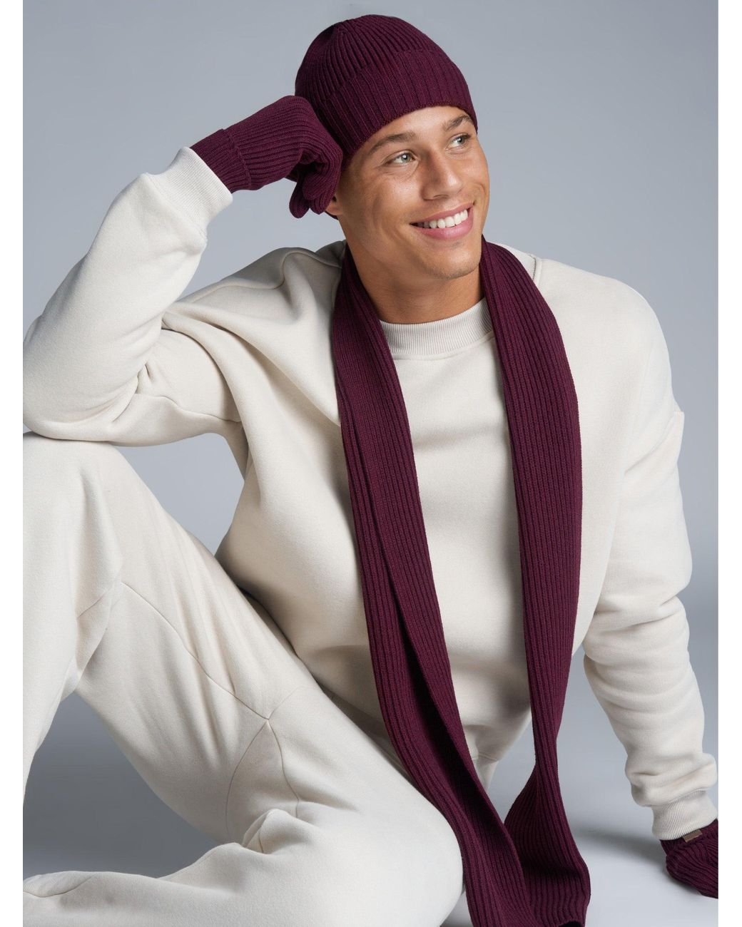 Comfrt Purple Winter Accessories Set