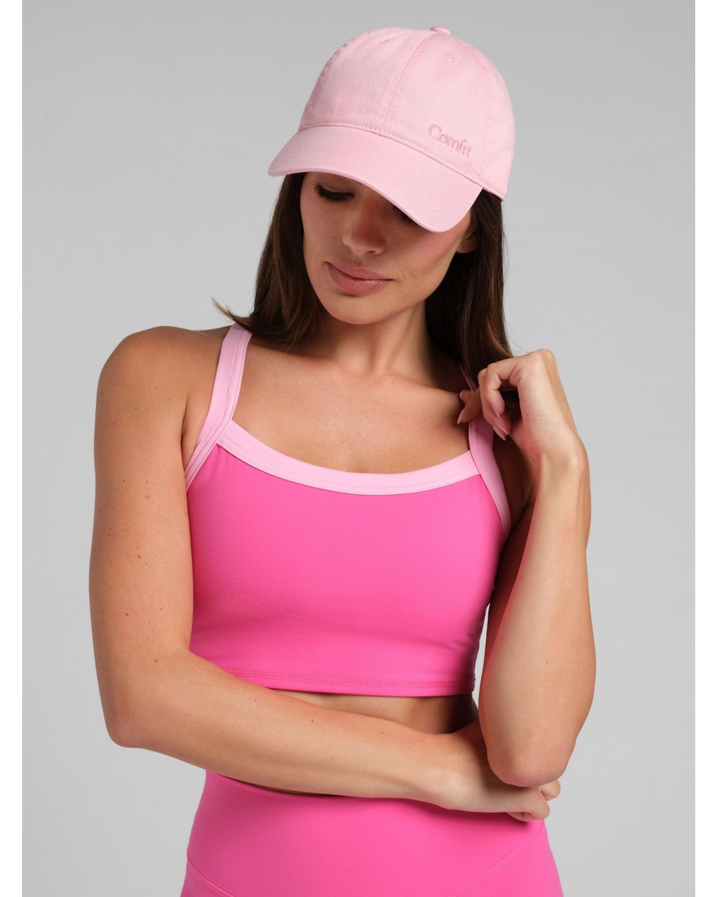 Comfrt Pink Logo Cap