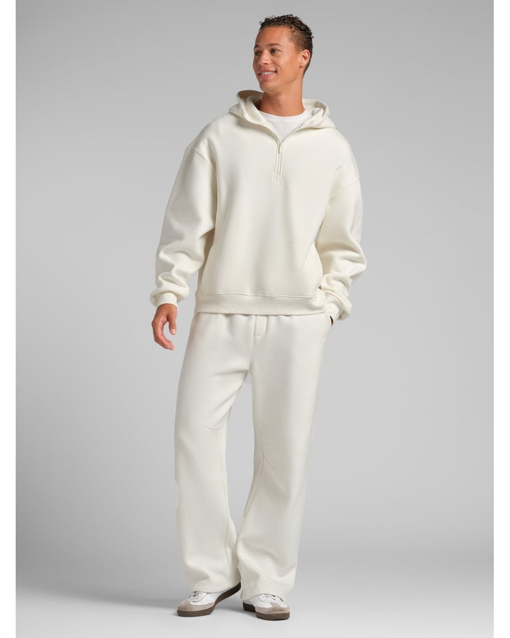 Comfrt Gray Basic Half Zip Hoodie – Mega