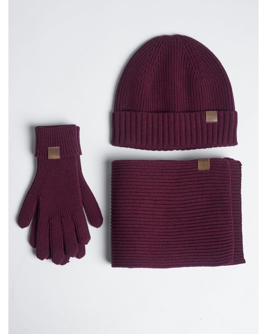 Comfrt Purple Winter Accessories Set