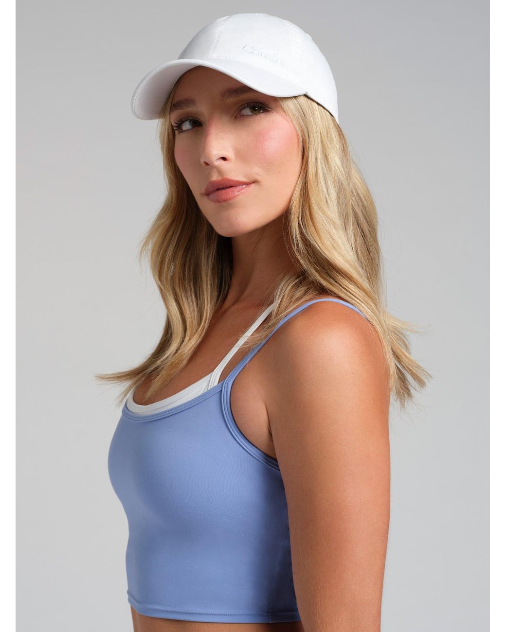 Comfrt White Logo Cap