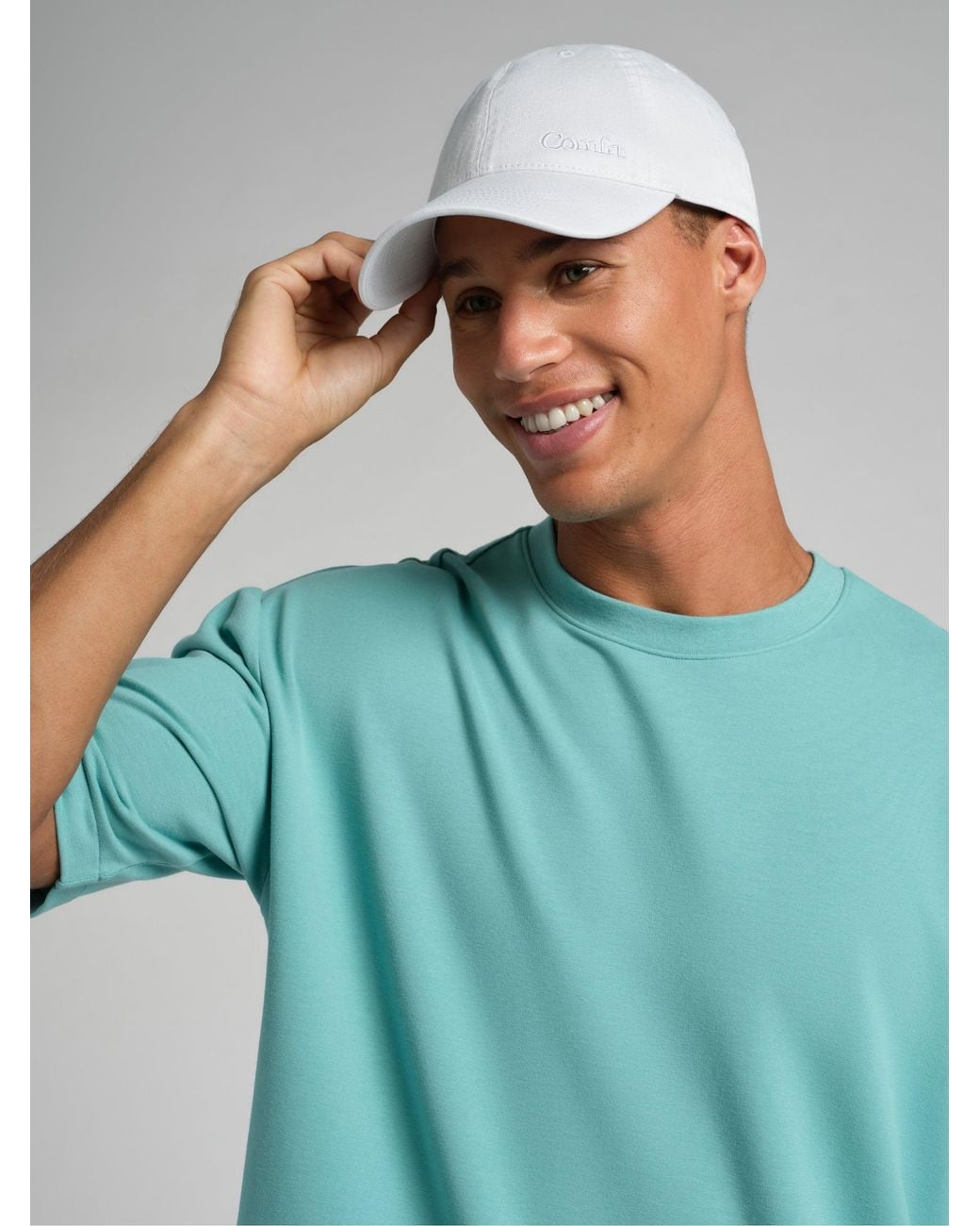 Comfrt White Logo Cap