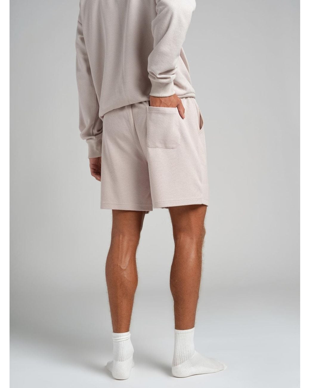 Comfrt Natural Waffle Lounge 7" Short