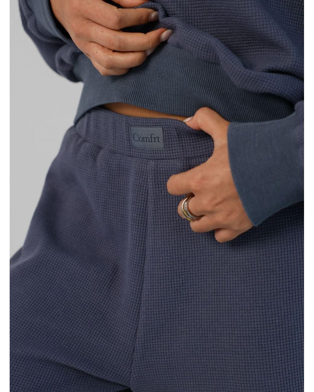 Comfrt Blue Waffle Lounge Pant