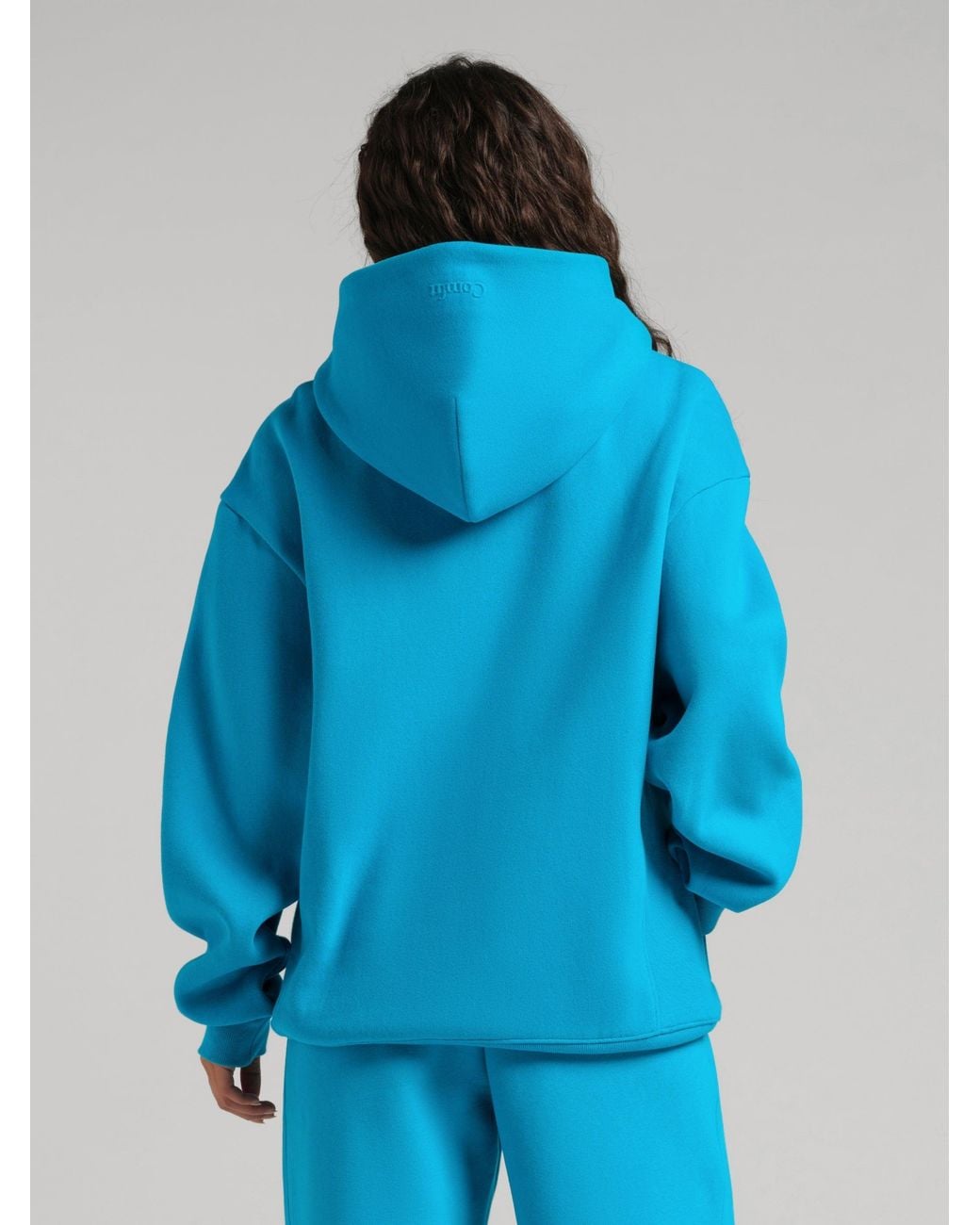 Comfrt Blue Basic Half Zip Hoodie – Mega