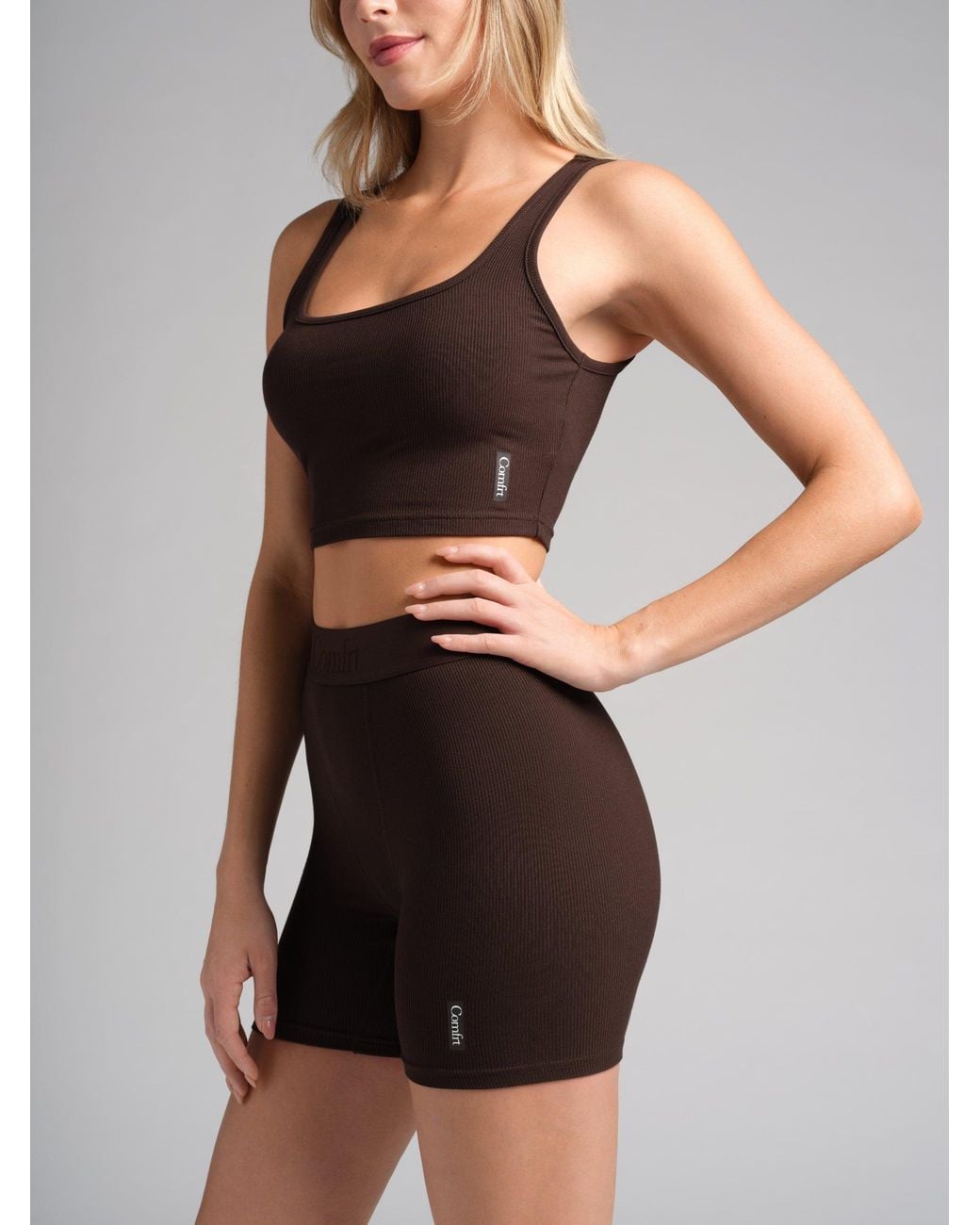 Comfrt Black Rib Contour Boxer