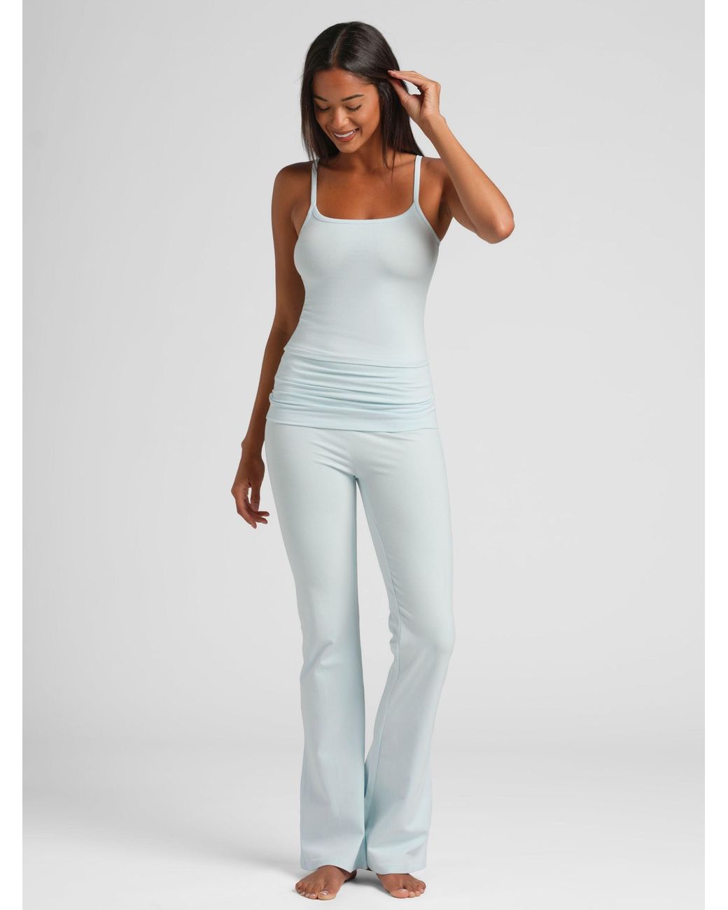 Comfrt Blue Softstretch Foldover Pant