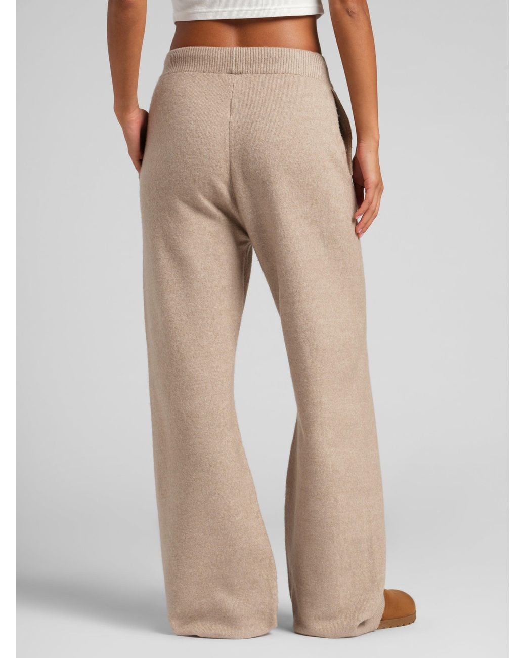 Comfrt Brown Sweater Knit Sweatpants