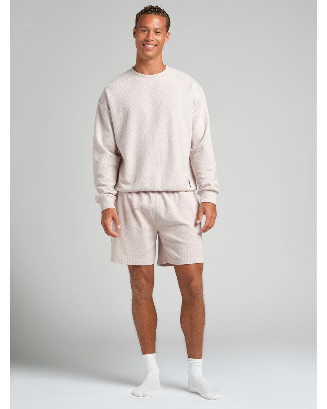 Comfrt Natural Waffle Lounge 7" Short