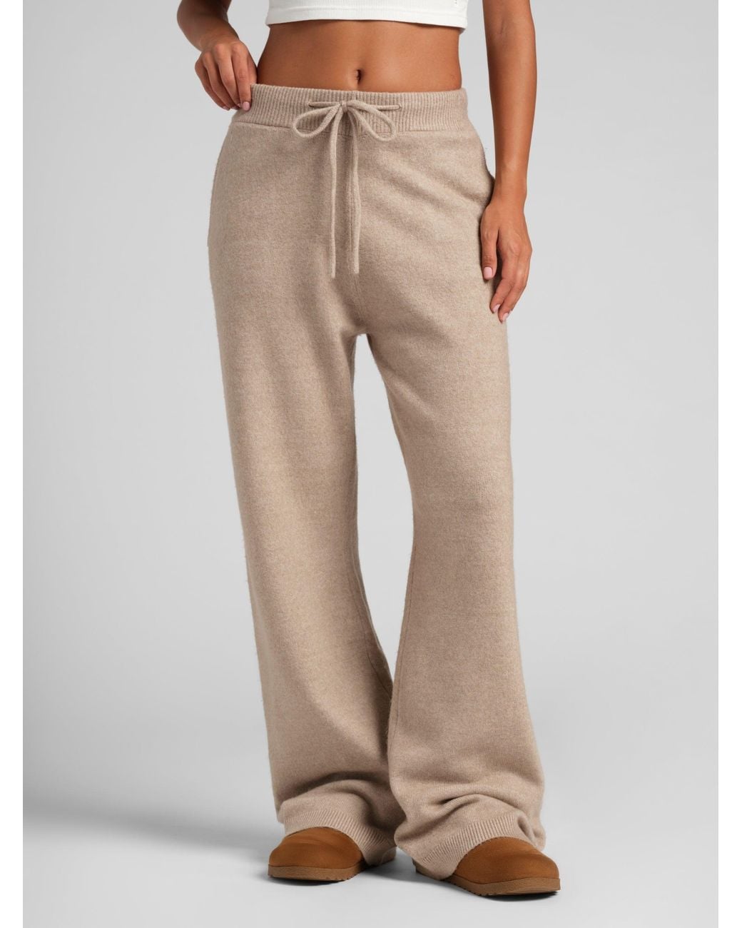 Comfrt Brown Sweater Knit Sweatpants