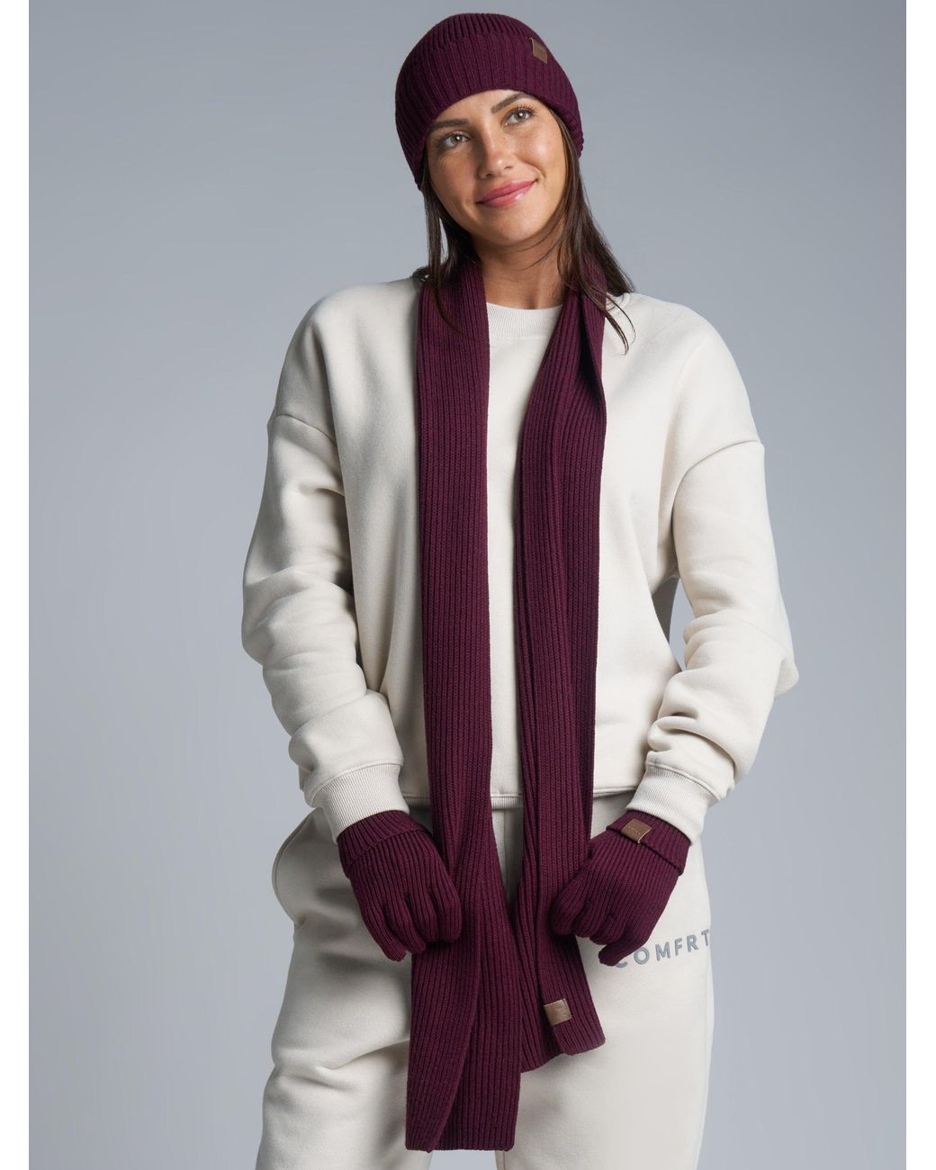 Comfrt Purple Winter Accessories Set