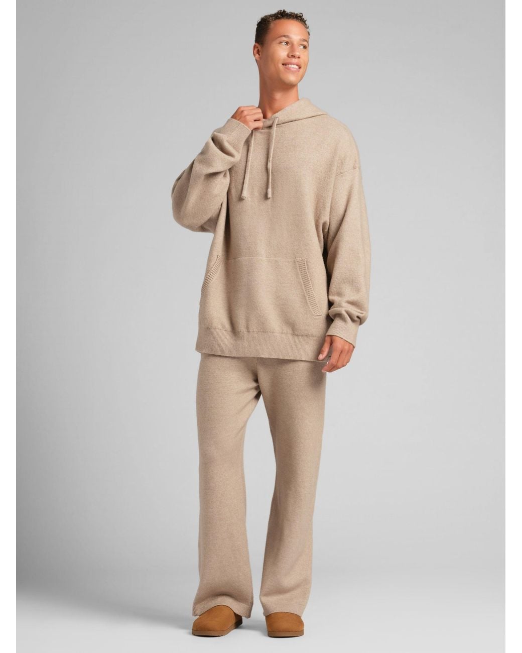 Comfrt Brown Sweater Knit Sweatpants