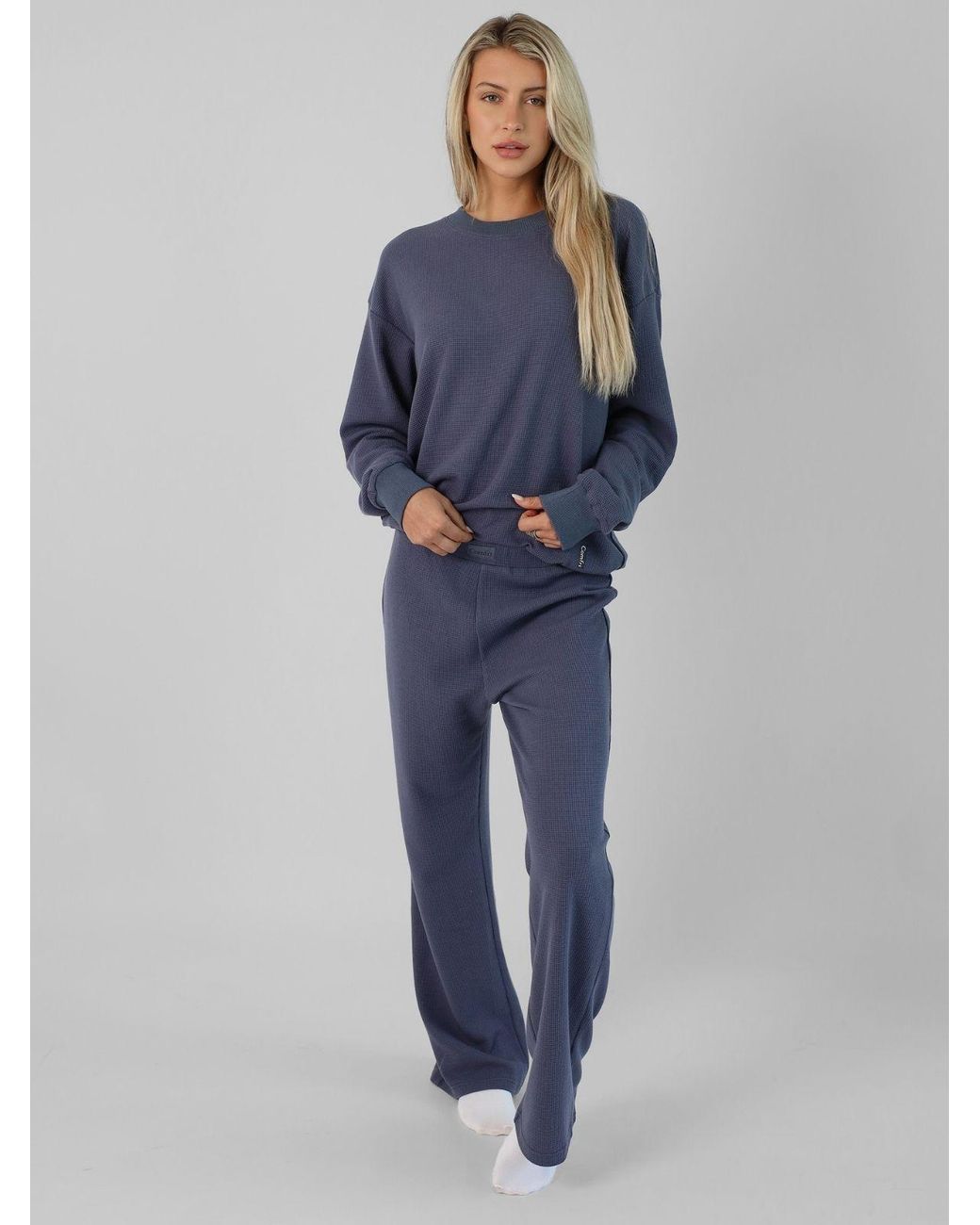 Comfrt Blue Waffle Lounge Pant