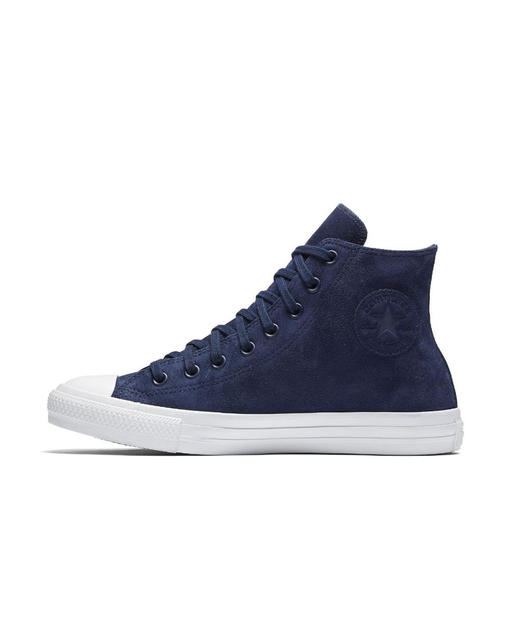 Converse Chuck Taylor All Star Water Resistant Suede High Top Shoe in Blue  for Men | Lyst