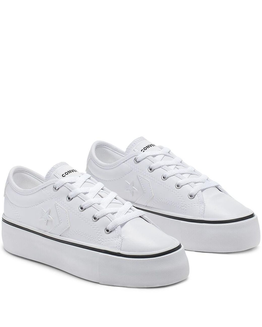 Converse Star Replay Platform Low Top in White | Lyst UK