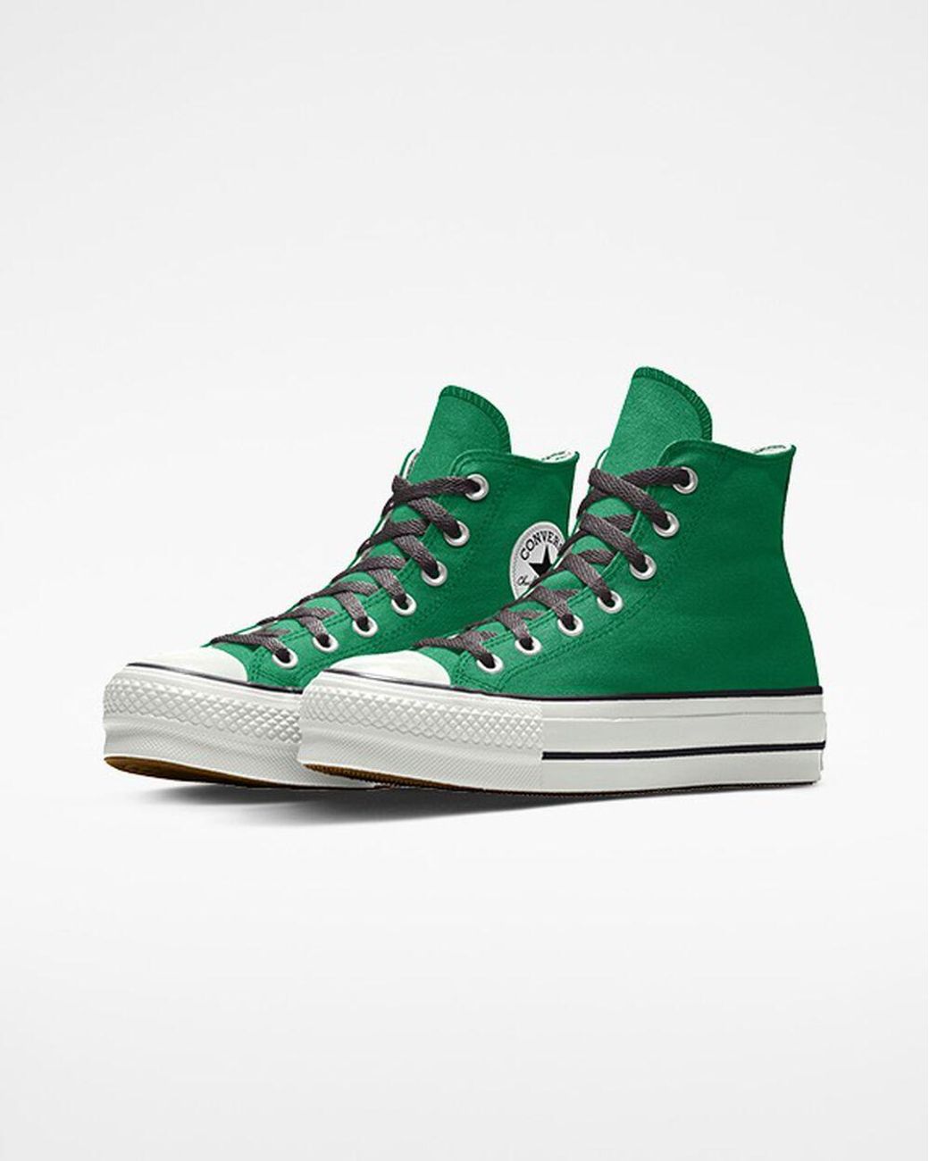 Converse Custom Chuck Taylor All Star Lift Platform Canvas By You in Green  | Lyst