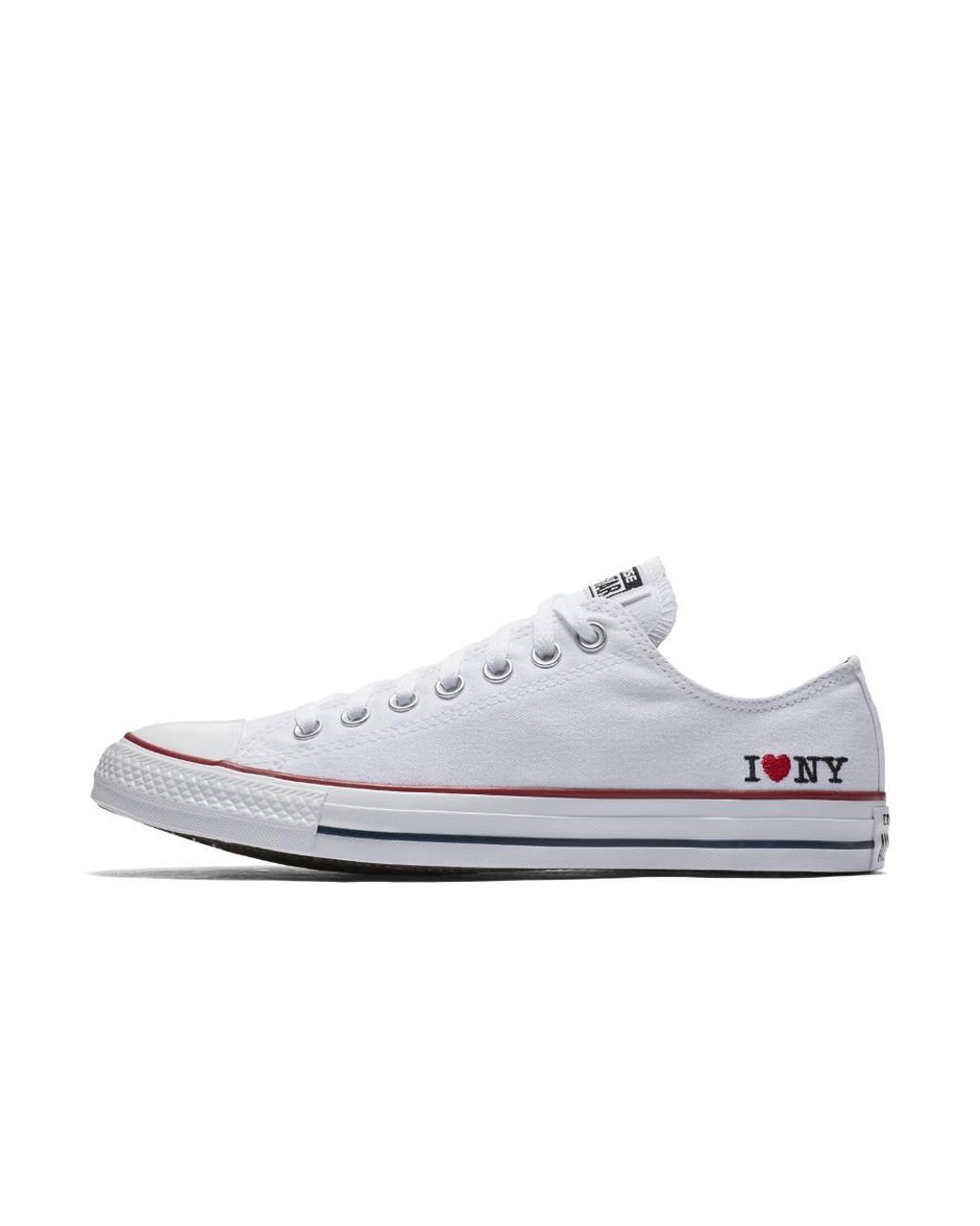 Converse Chuck Taylor All Star I Love Ny Low Top Shoes White Size 9.5 11.5  | Lyst