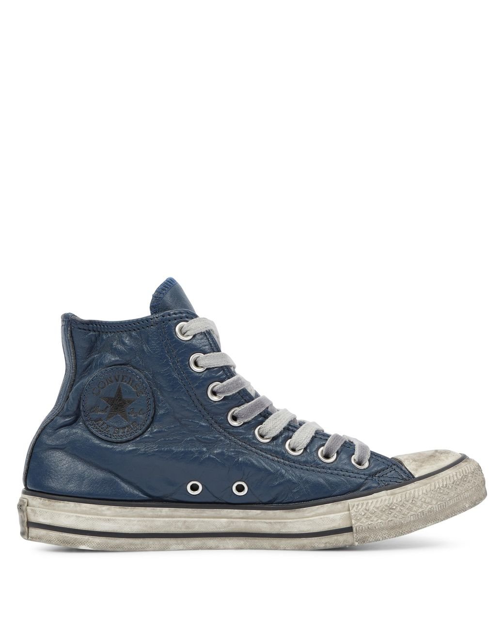 Converse Chuck Taylor All Star Vintage Leather High Top in Blue for Men |  Lyst UK