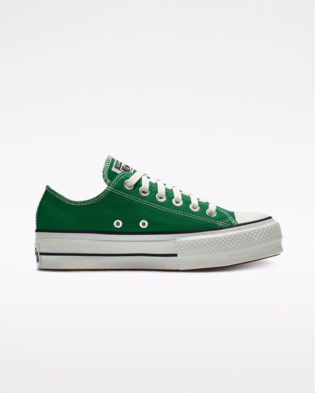Converse Custom Canvas Platform Chuck Taylor All Star By You in Green | Lyst