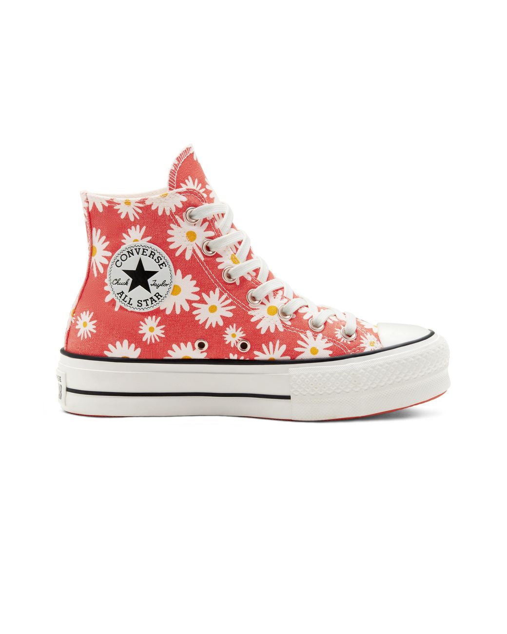 Converse Camp Daisies Platform Chuck Taylor All Star in Red | Lyst