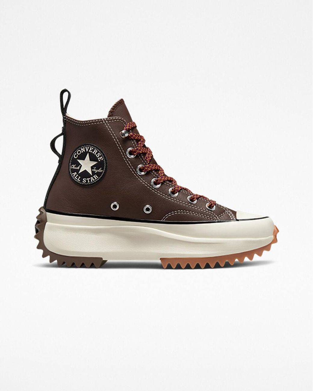 Converse Run Star Hike Platform Leather in Brown Lyst UK