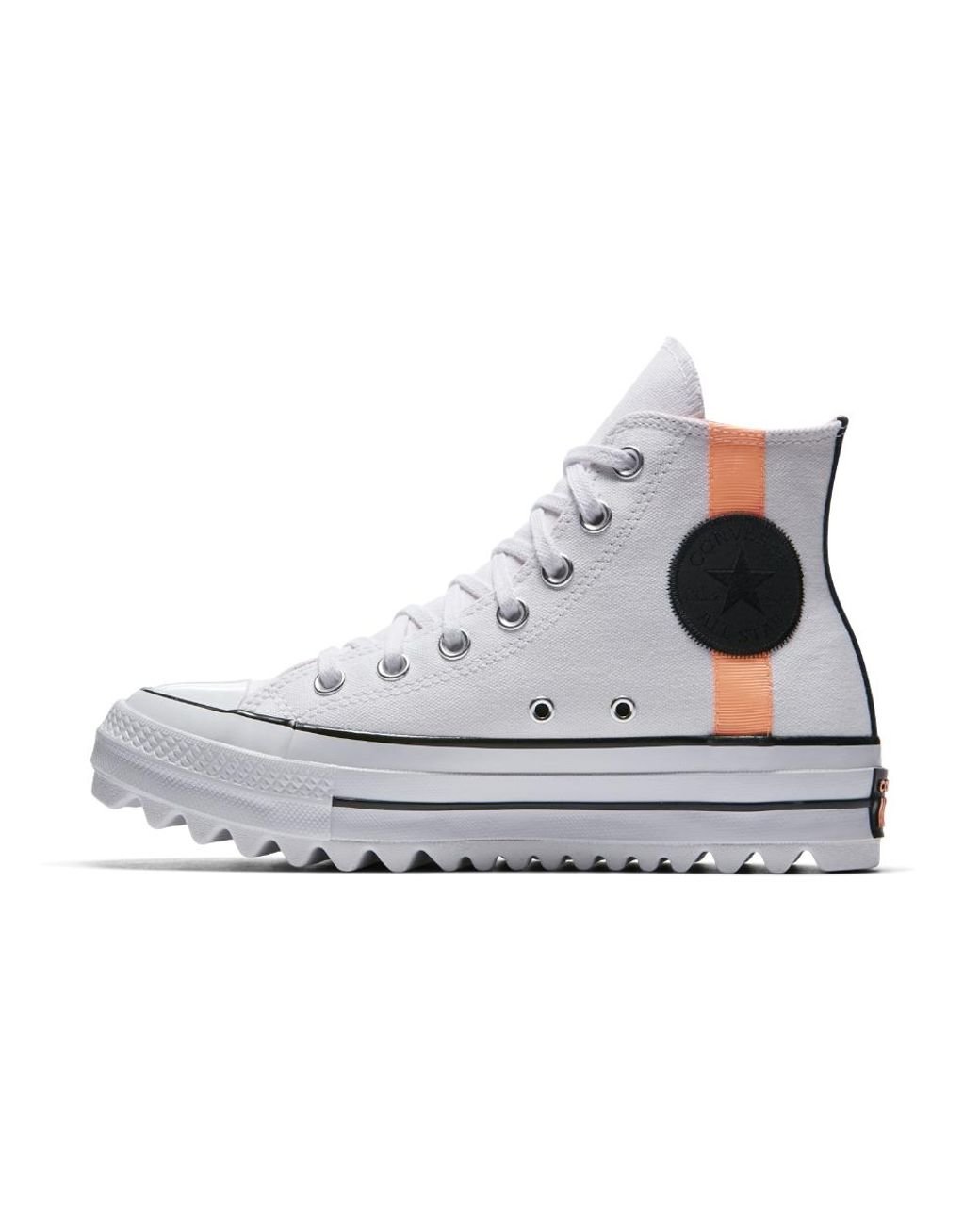 Recuento Enumerar oscuridad Converse Chuck Taylor All Star Lift Ripple High Top Women's Shoe in White |  Lyst