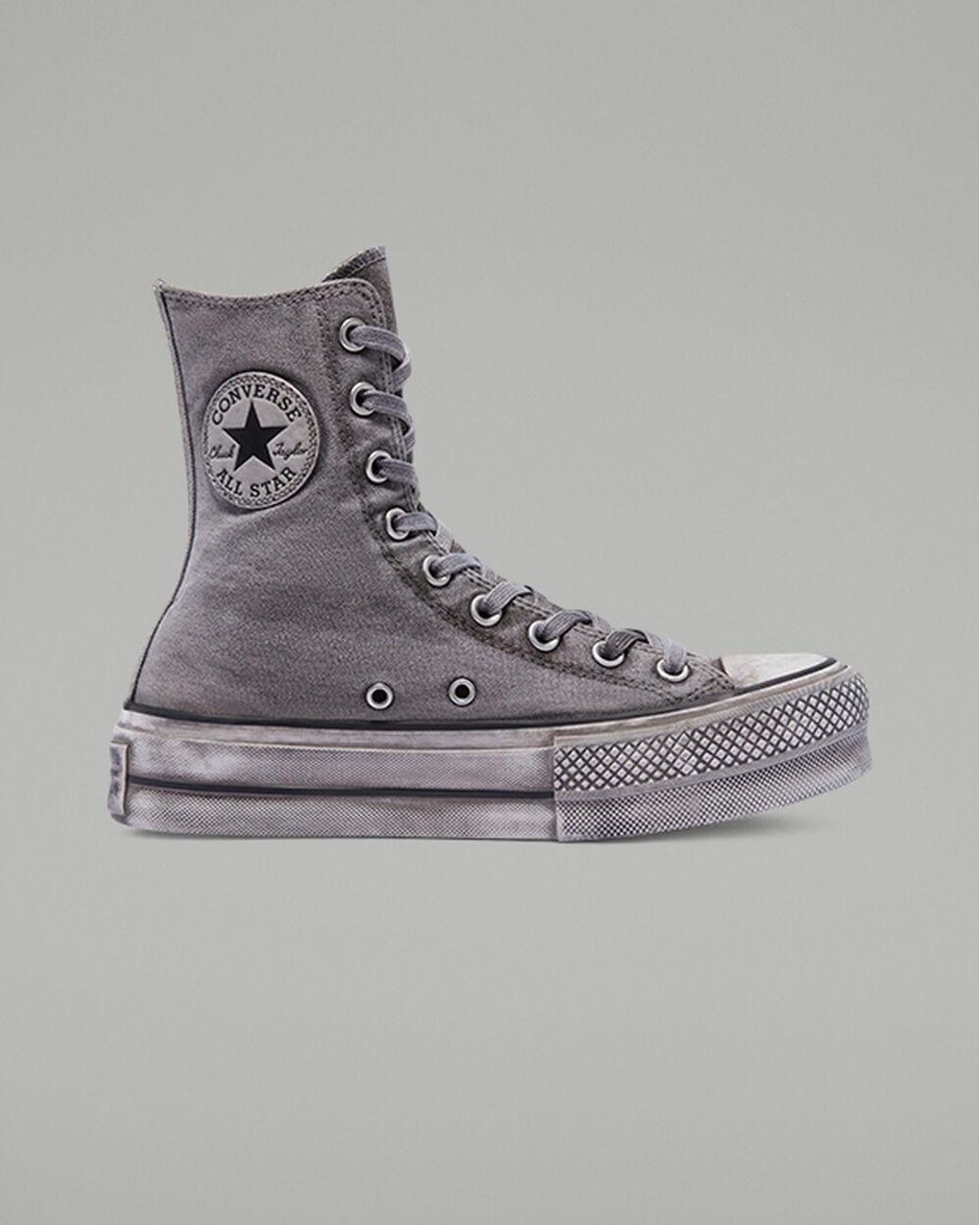 Converse Smoked Canvas Extra High Platform Chuck Taylor All Star in Grey |  Lyst UK
