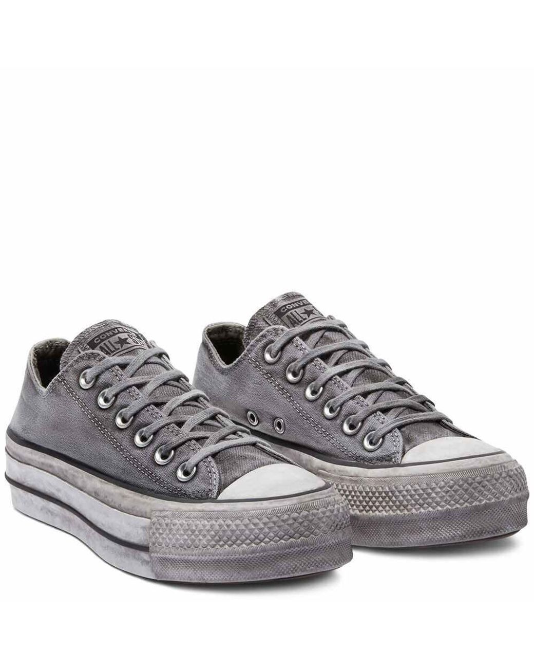 Chuck Taylor All Star Lift Smoked Canvas Low Top Converse en coloris Gris |  Lyst