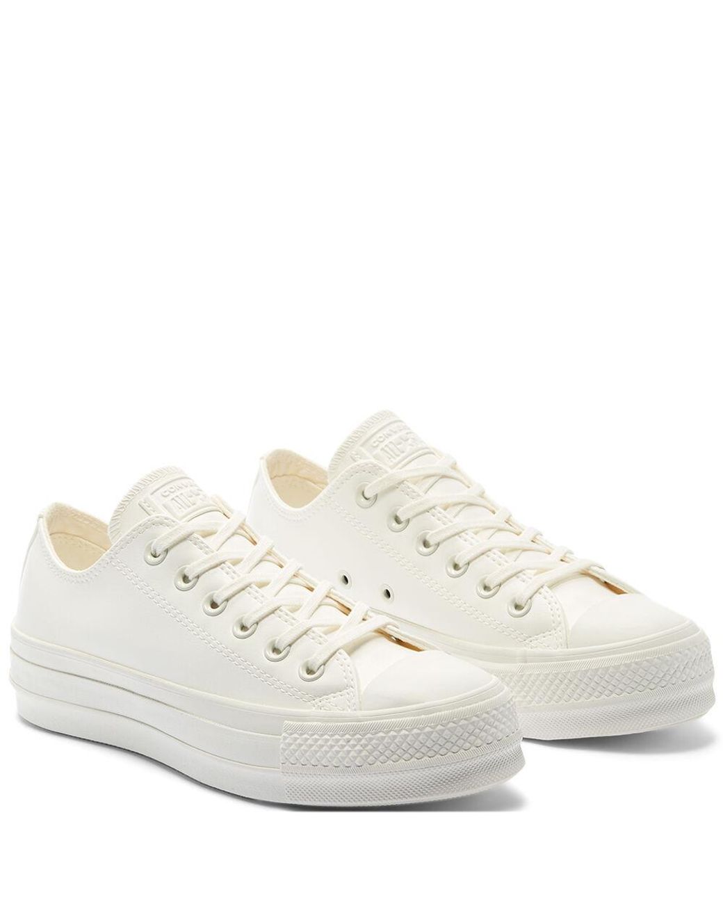 Converse Synthetic Chuck Taylor All Star Craft Vintage Platform Low Top in  White | Lyst UK