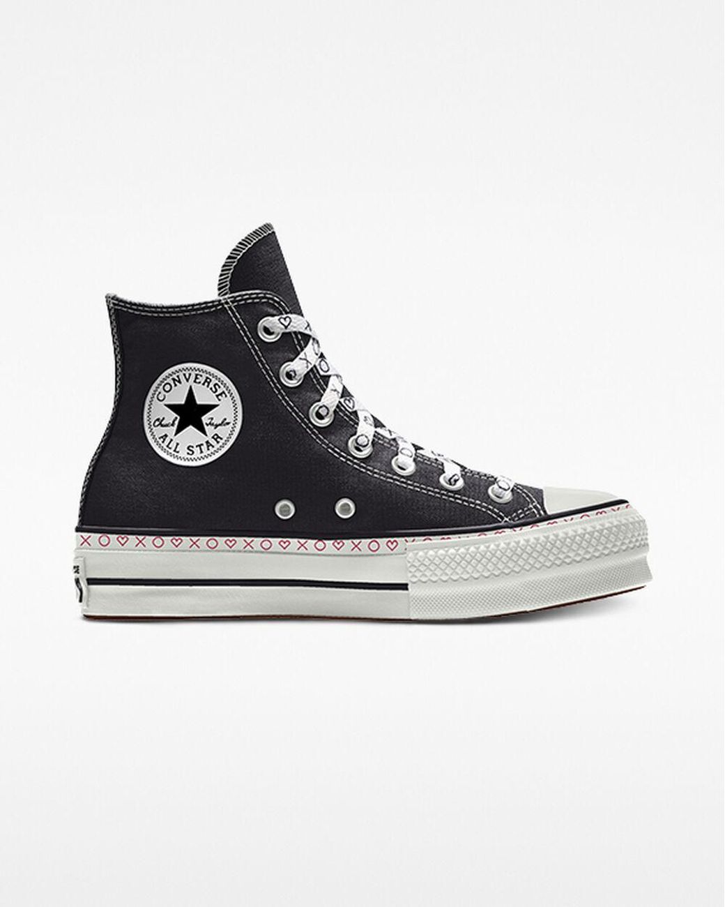 Converse Custom Chuck Taylor All Star Lift Platform Canvas By You in Black  | Lyst