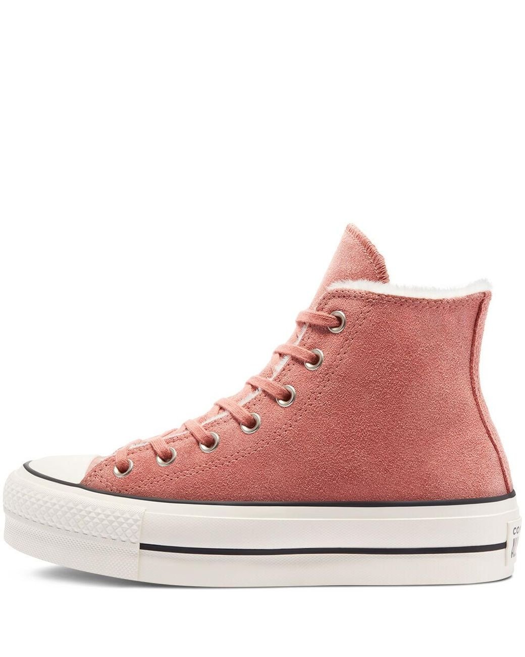 Chuck Taylor All Star Cozy Club Platform montante Converse en coloris Rose  | Lyst