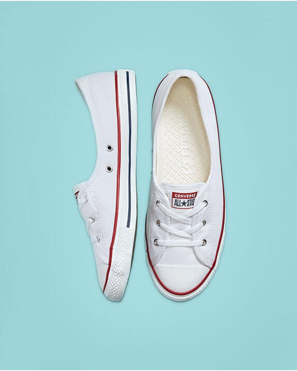 Converse Ballet Lace Chuck Taylor All Star Slip in White | Lyst UK