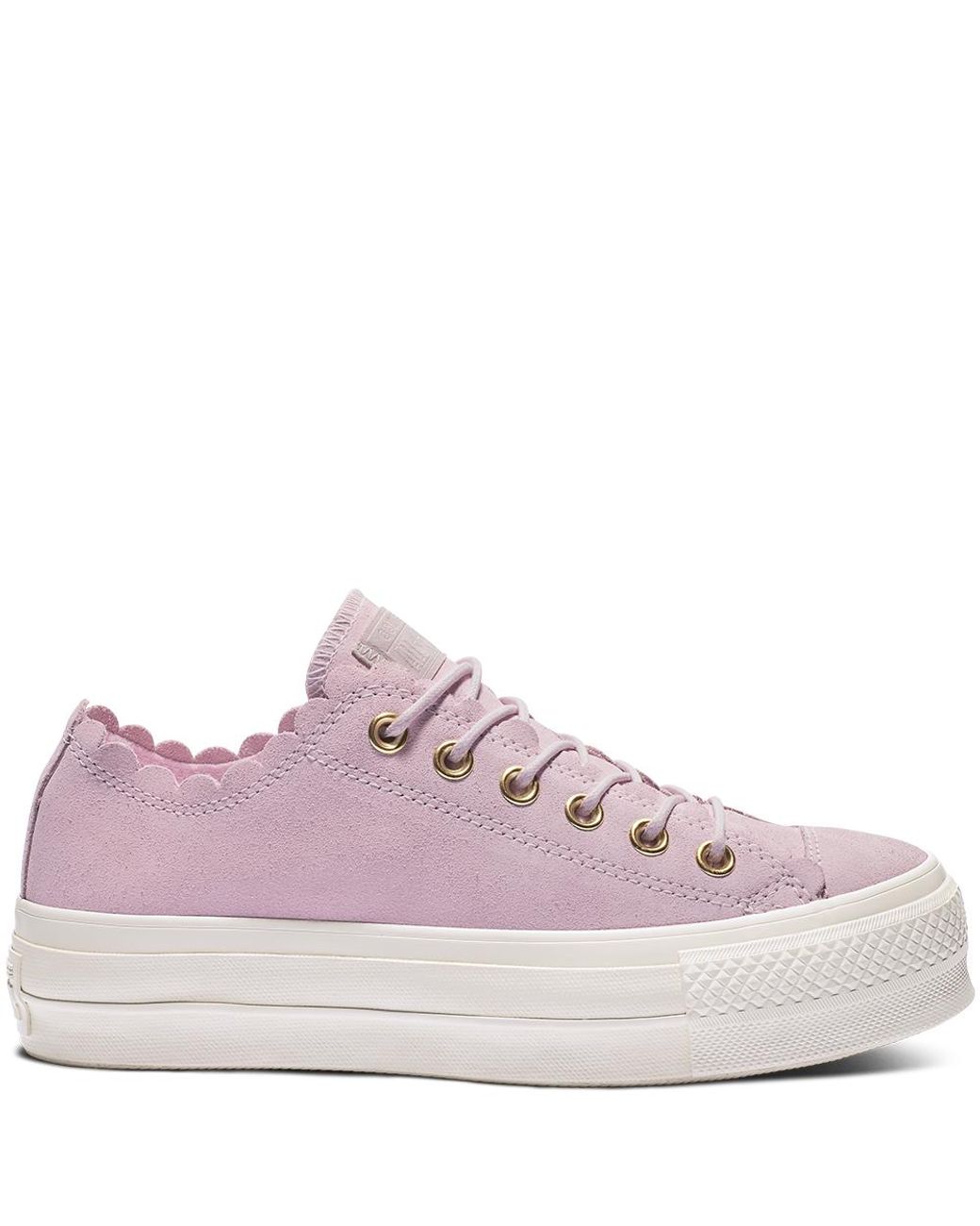 Converse Chuck Taylor All Star Platform Frilly Thrills Low Top in Pink |  Lyst UK