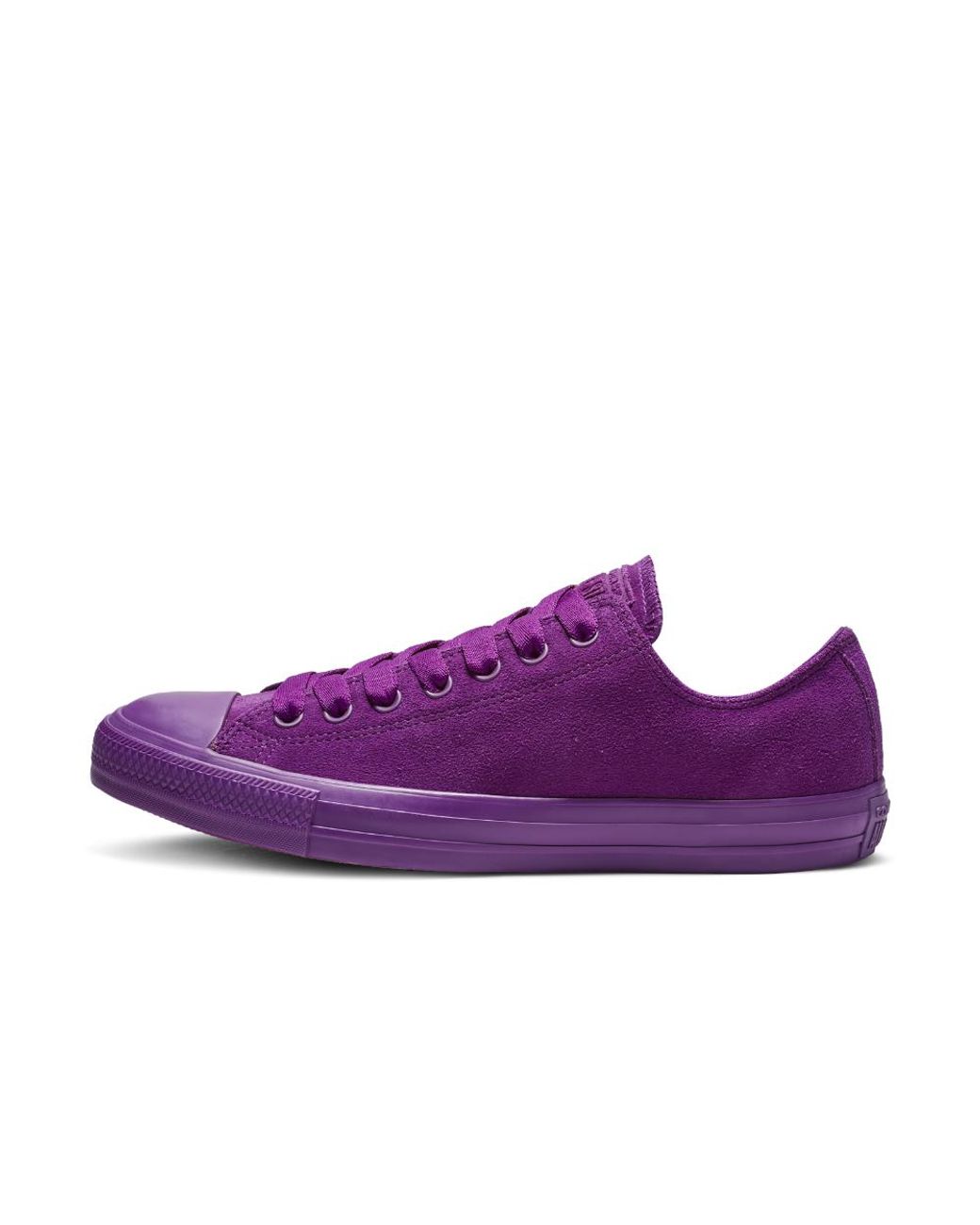 Converse Chuck Taylor All Star Suede Mono Color Low Top Women's Shoe in  Purple | Lyst