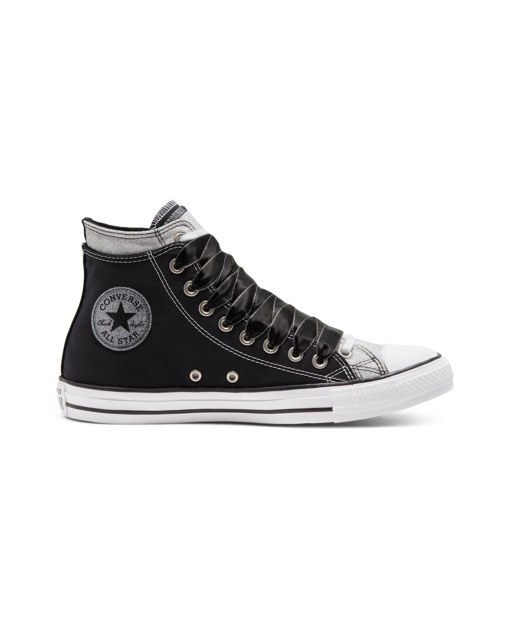 Converse Double Upper Chuck Taylor All Star in Black | Lyst