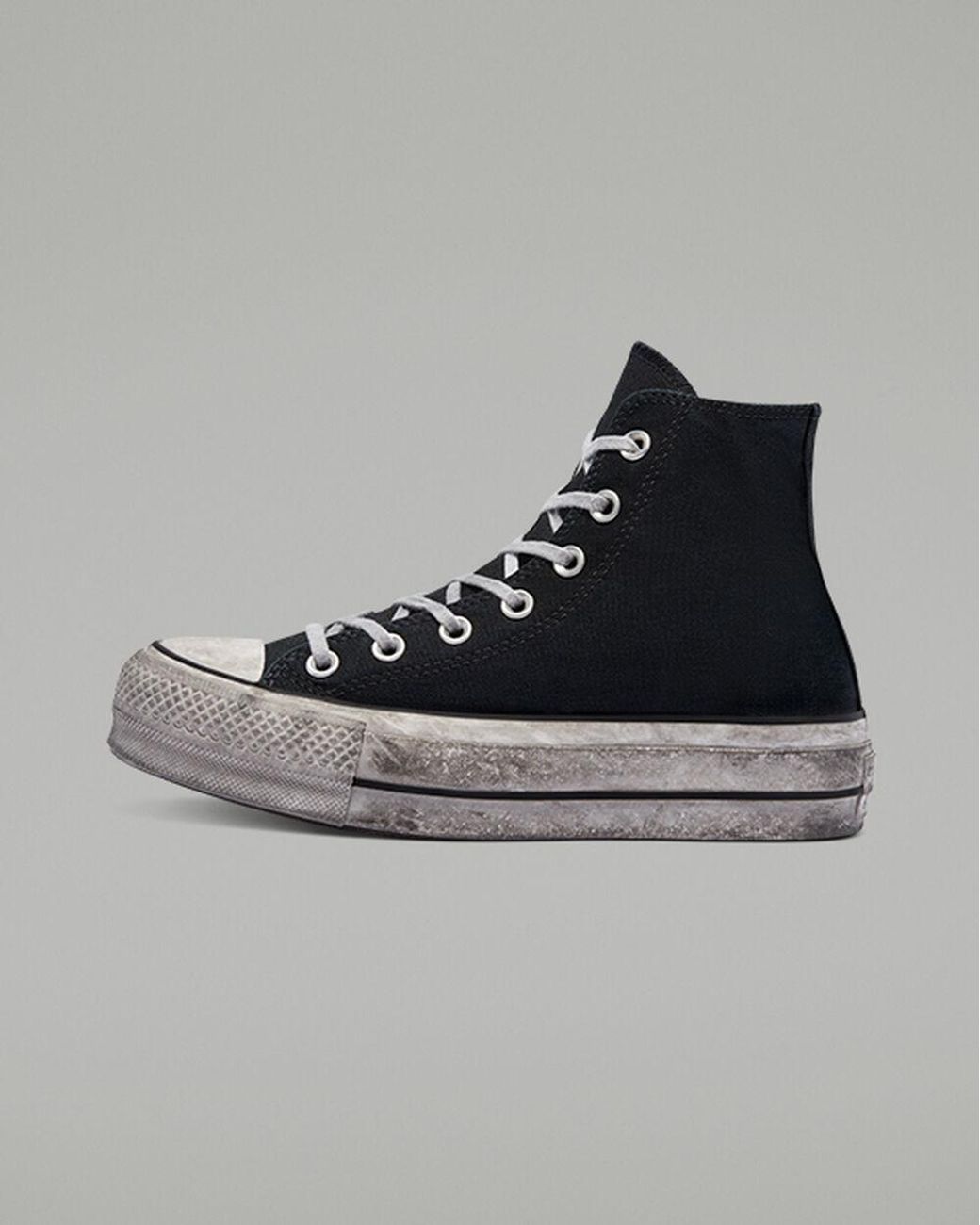 chuck taylor all star leather smoke platform high top