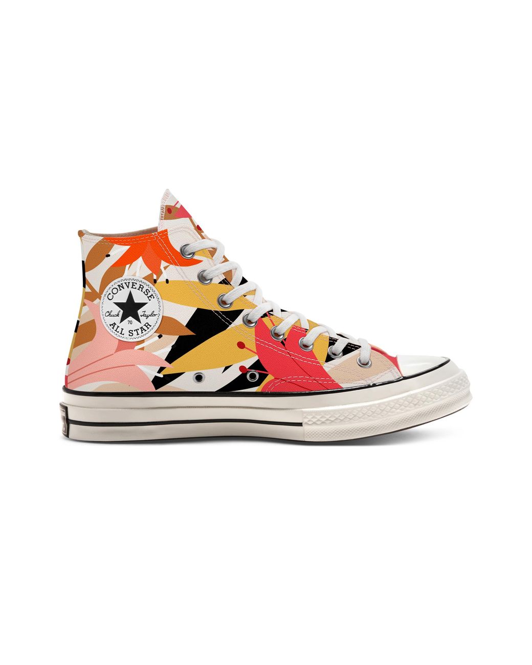 converse chuck 70 parkway floral high top gold