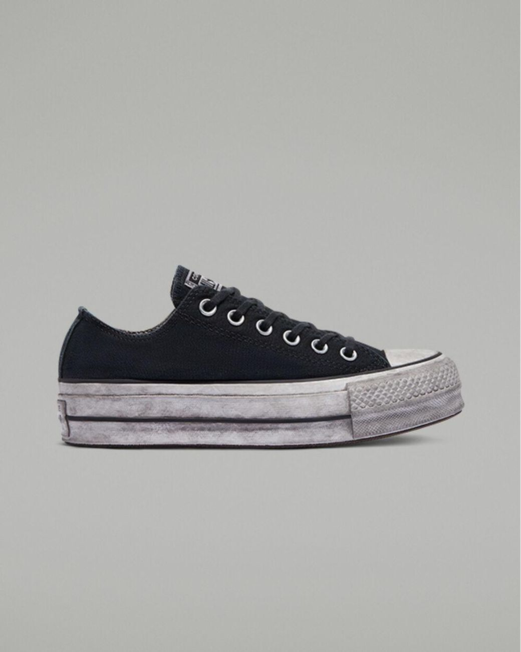 Náutico Perú Mancha Converse Chuck Taylor All Star Lift Smoked Canvas Low Top in Black | Lyst UK