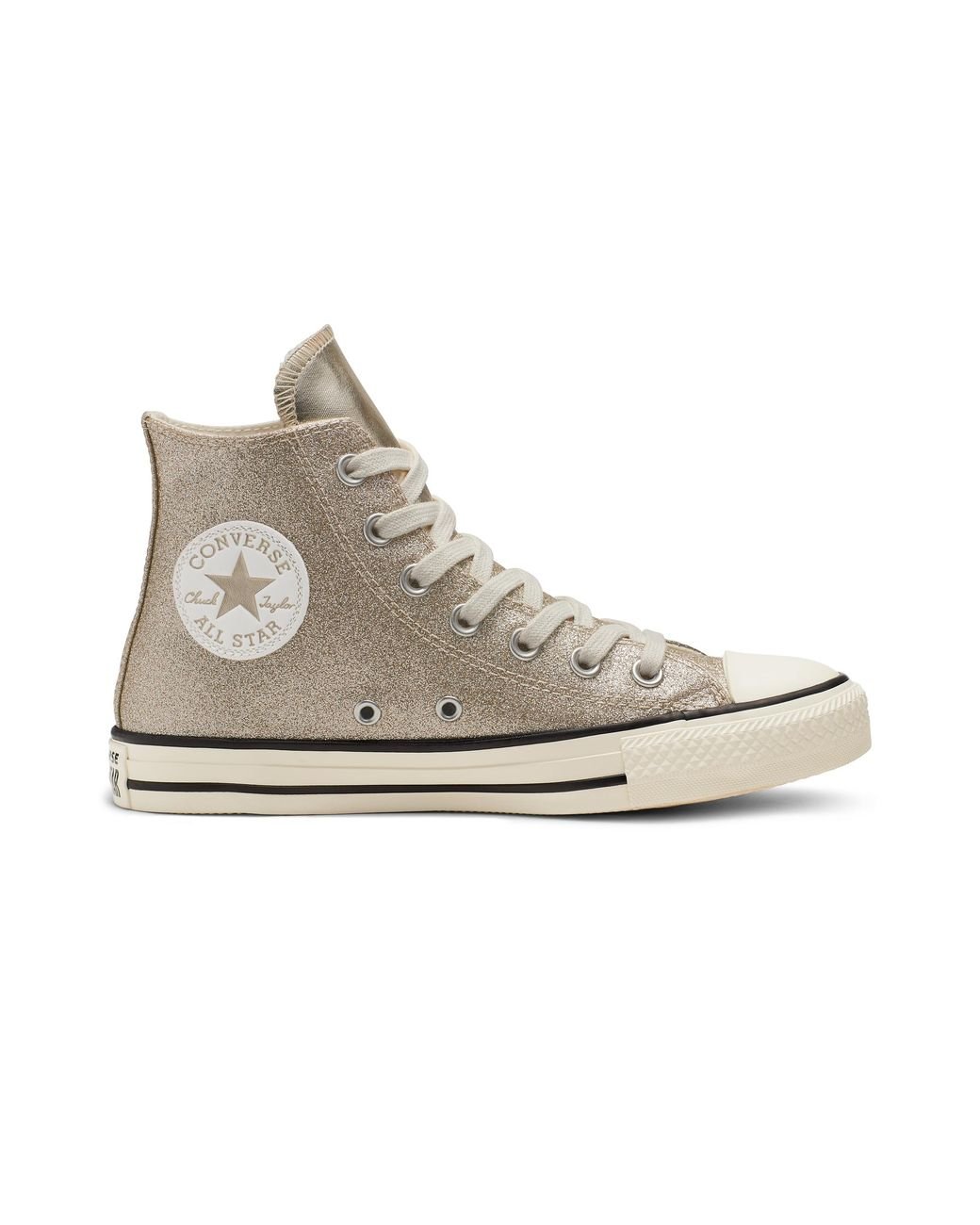 Converse Chuck Taylor All Star Shiny Metal High Top in Metallic | Lyst