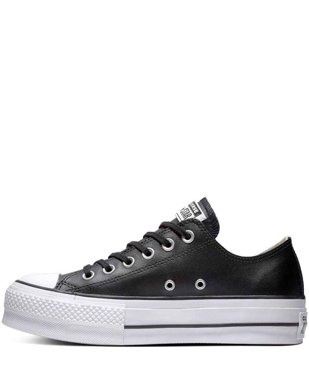 clean leather platform chuck taylor