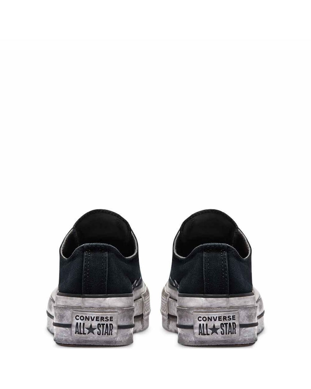 converse chuck taylor all star lift smoked canvas high top grey